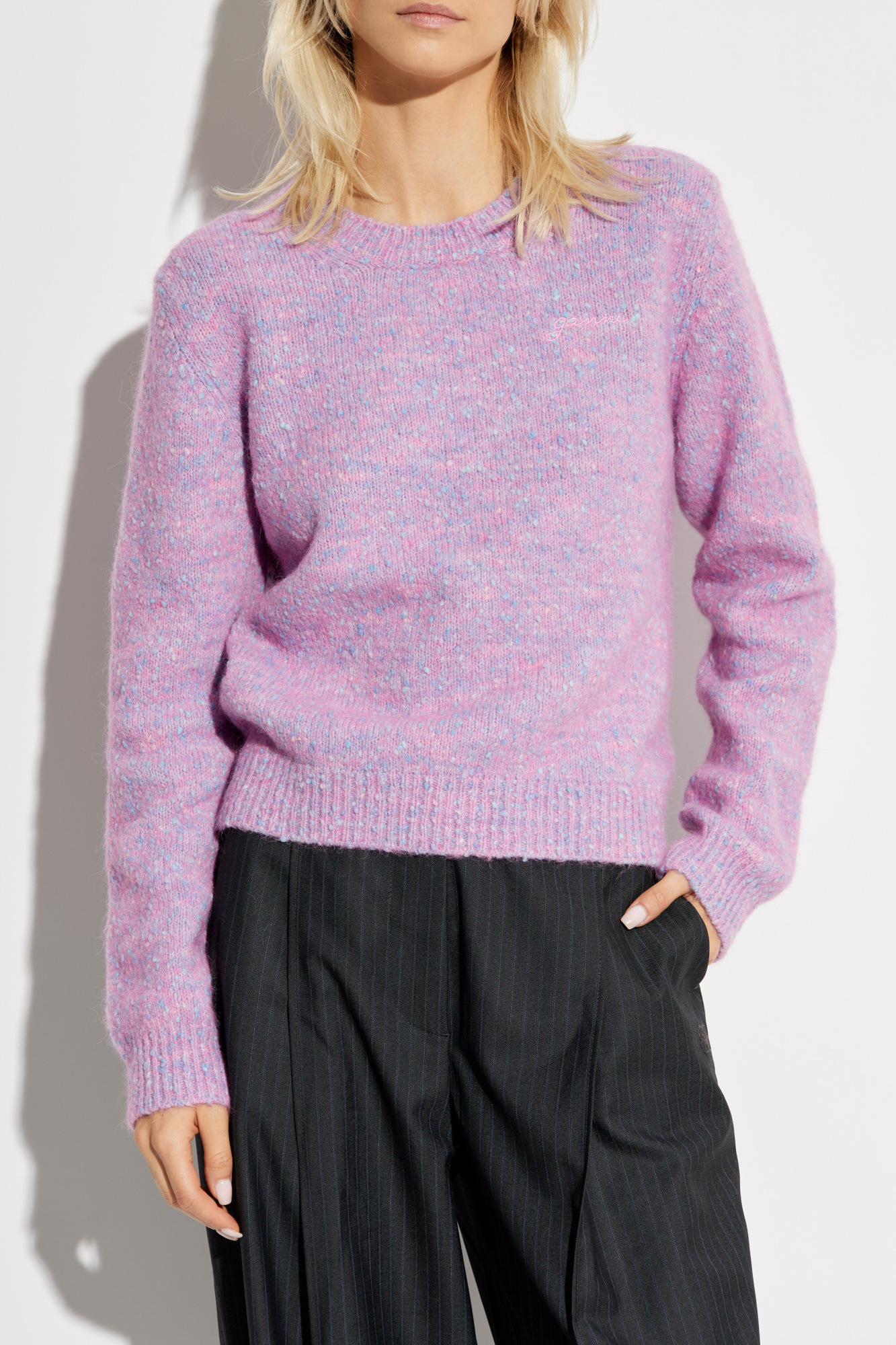 Ganni pink jumper best sale